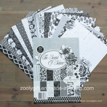 Black White Scrapbook Paper Supplier A5 Design Paper Pack